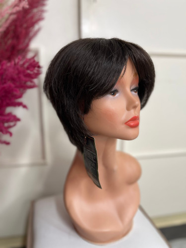 کلاه گیس پسرونه رنگ قهوه ای تیره